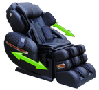 Black LURACO i9 MAX Plus massage chair showing sliding armrests