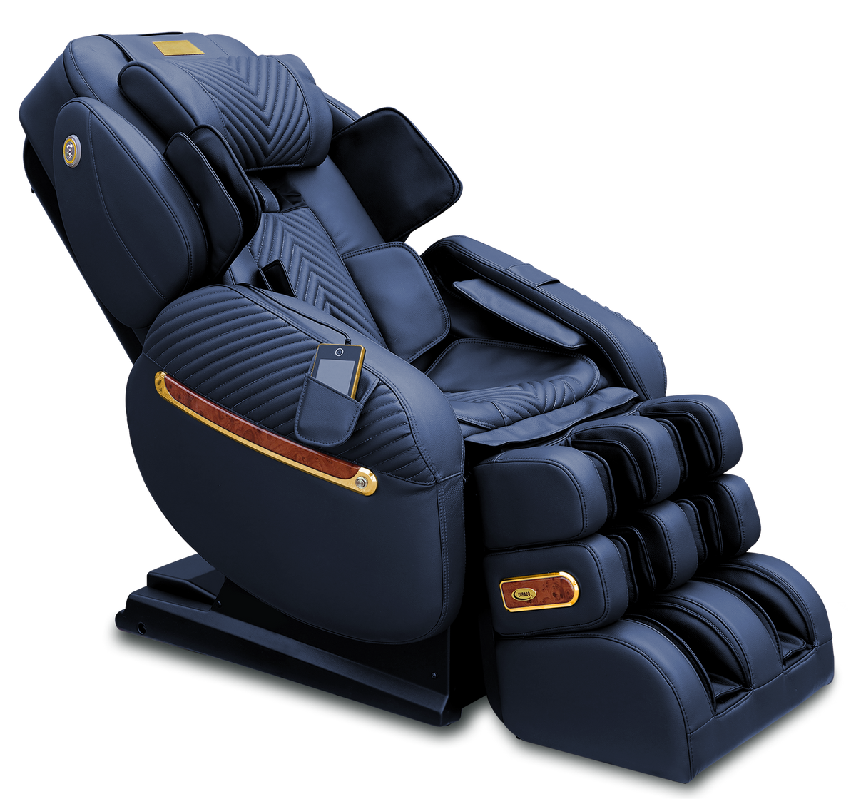 Black LURACO i9 MAX Plus Royal Edition with gold accents, plain-background view