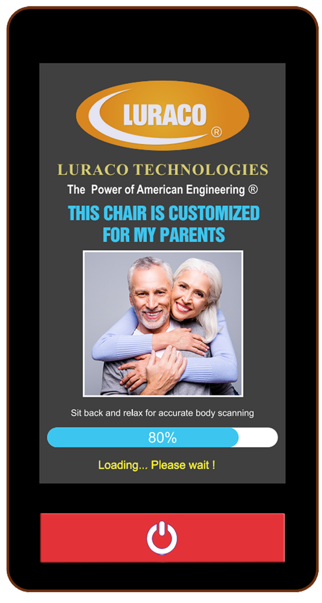 Billionaire Edition Level II customized remote welcome screen, example owner photo and message