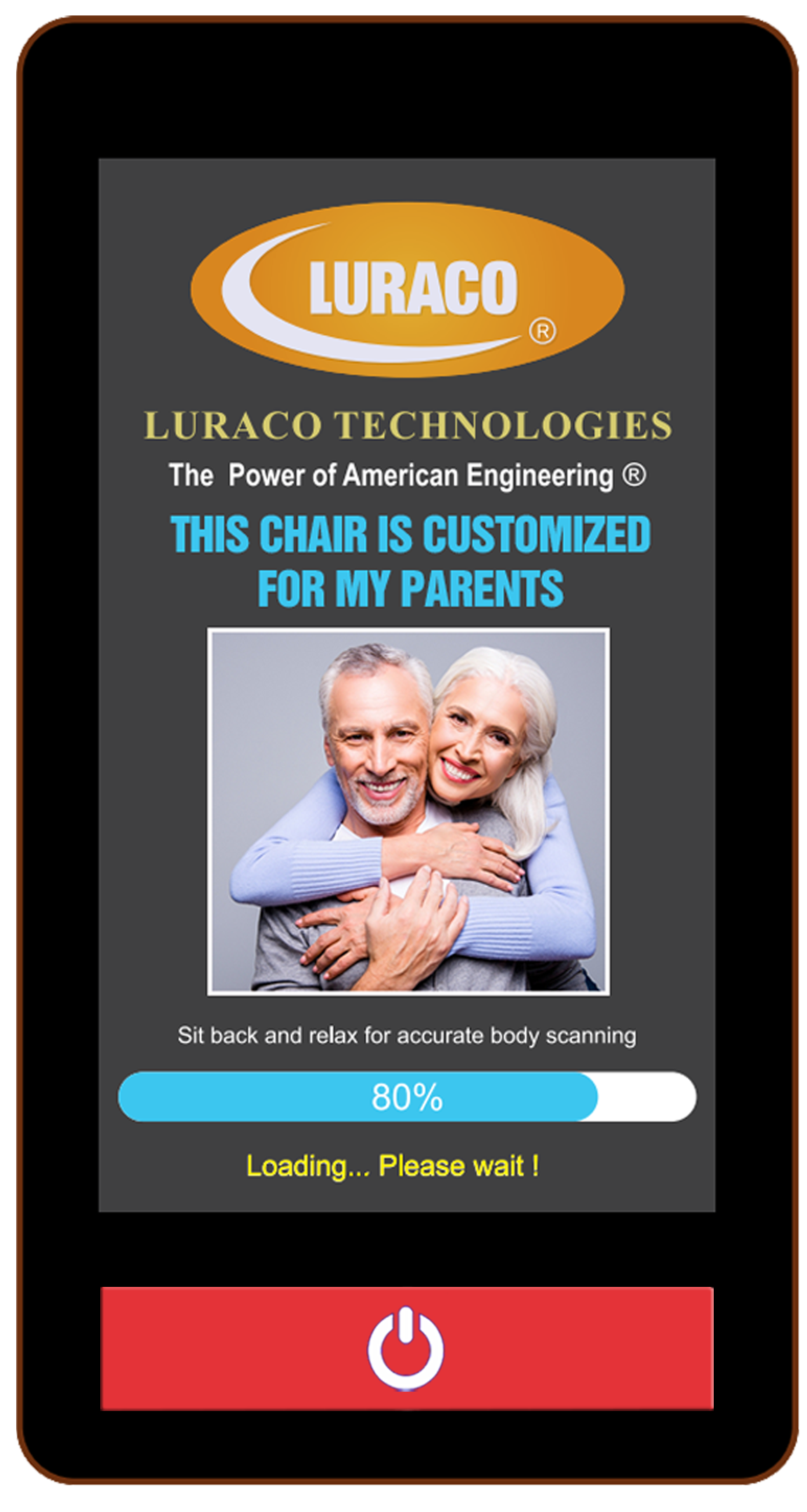 Billionaire Edition Level II customized remote welcome screen, example owner photo and message