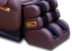 Royal Edition gold-accented armrest and footrest trim detail