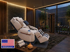 Cream LURACO i9 MAX Plus reclined in a staged home gym